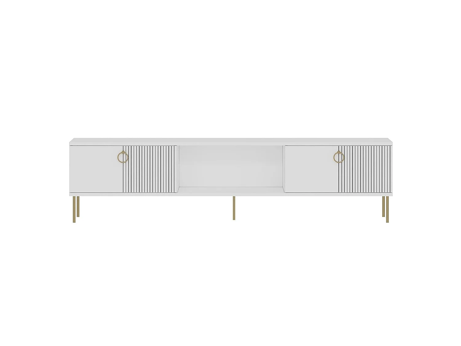 Soporte para TV – 180 cm x 45 cm x 30 cm – Blanco – MDF