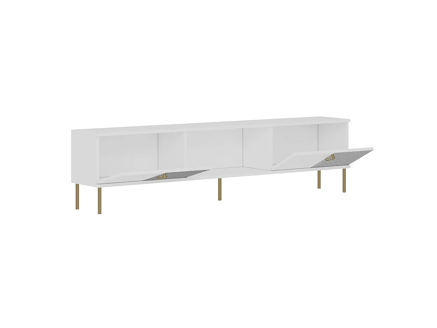 Soporte para TV – 180 cm x 45 cm x 30 cm – Blanco – MDF