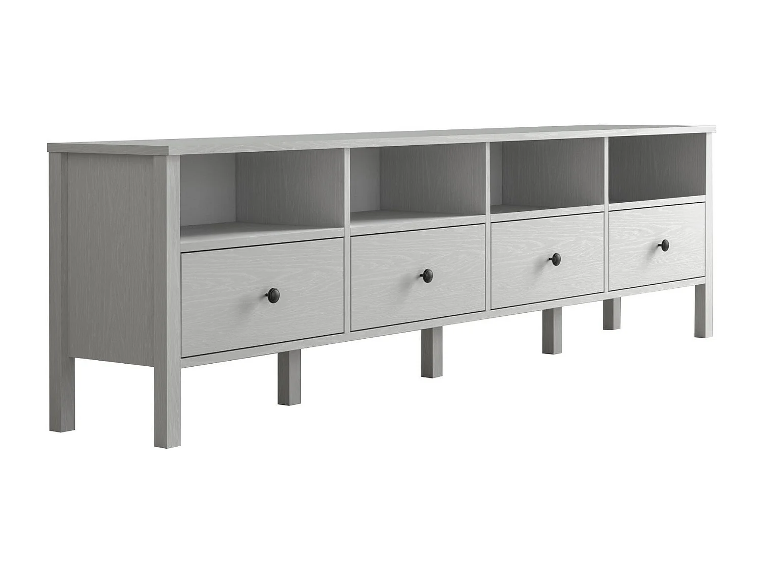 Meuble TV en aggloméré Frannie Modèle 6 : 200 x 35 x 58 cm