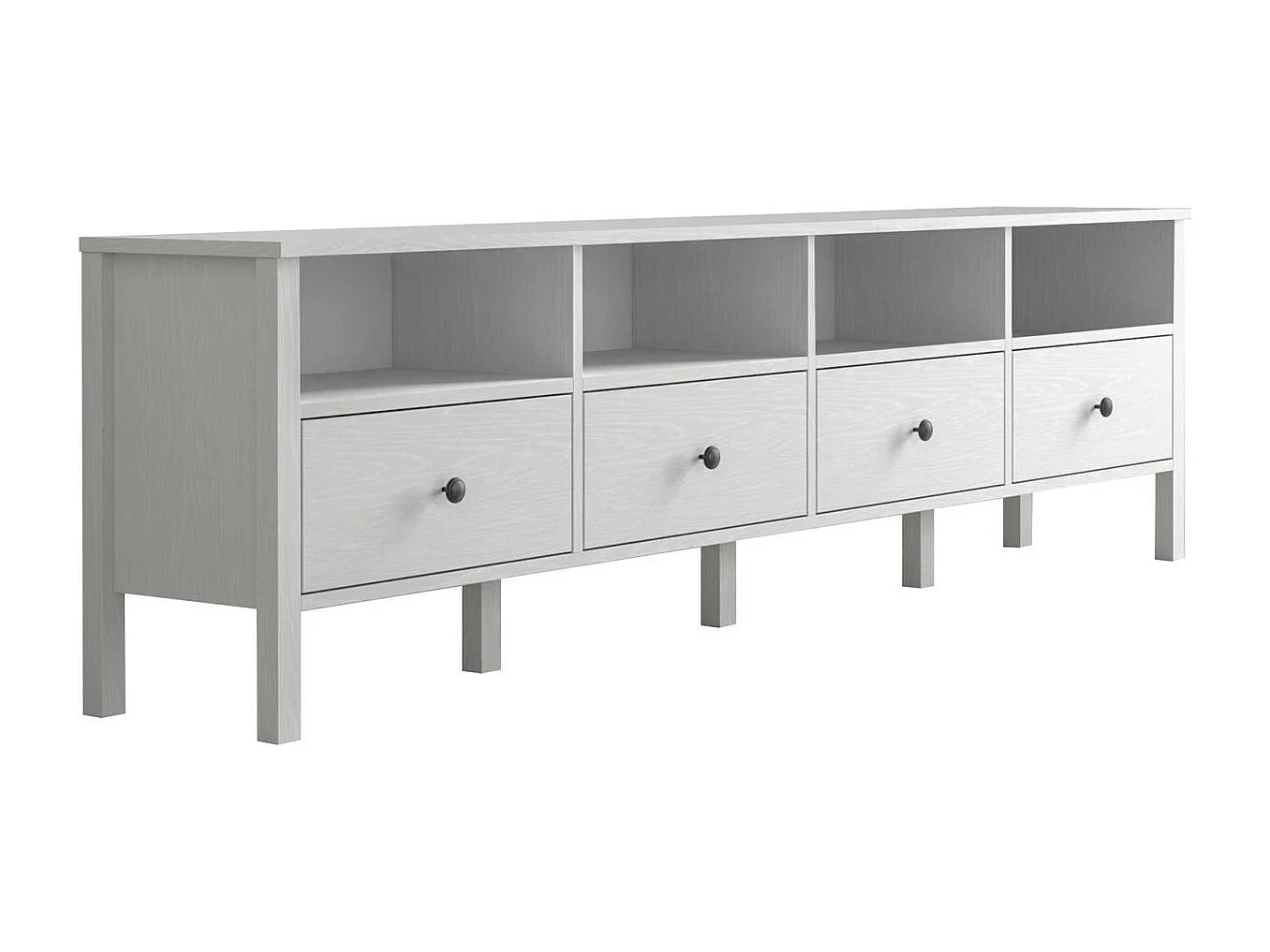 Móvel de TV – 200cm x 58cm x 59cm – Branco – Melamina