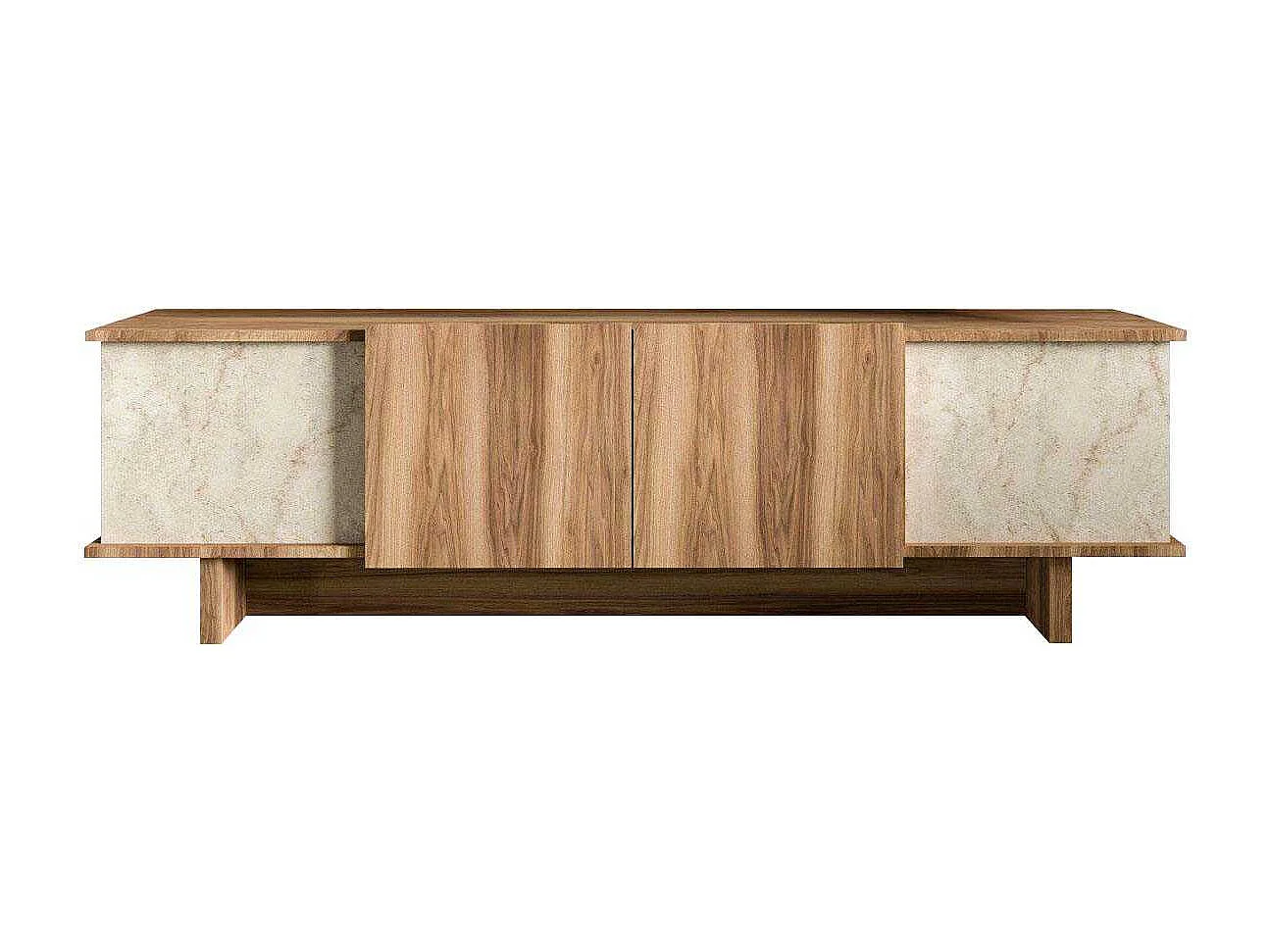 Meuble TV 4 portes en aggloméré Diana