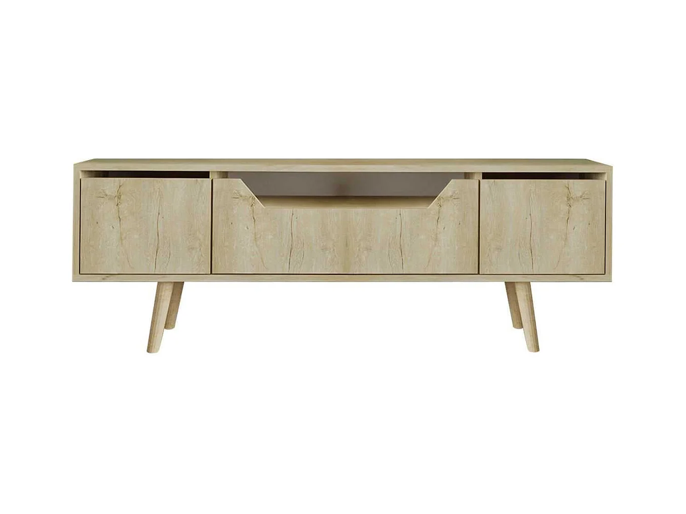 Meuble TV en aggloméré 150 x 29.8 x 53 cm Roma