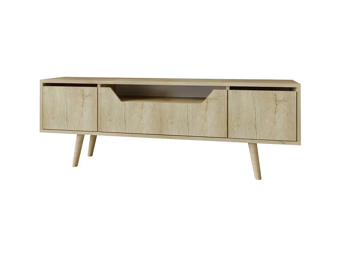 Meuble TV en aggloméré 150 x 29.8 x 53 cm Roma