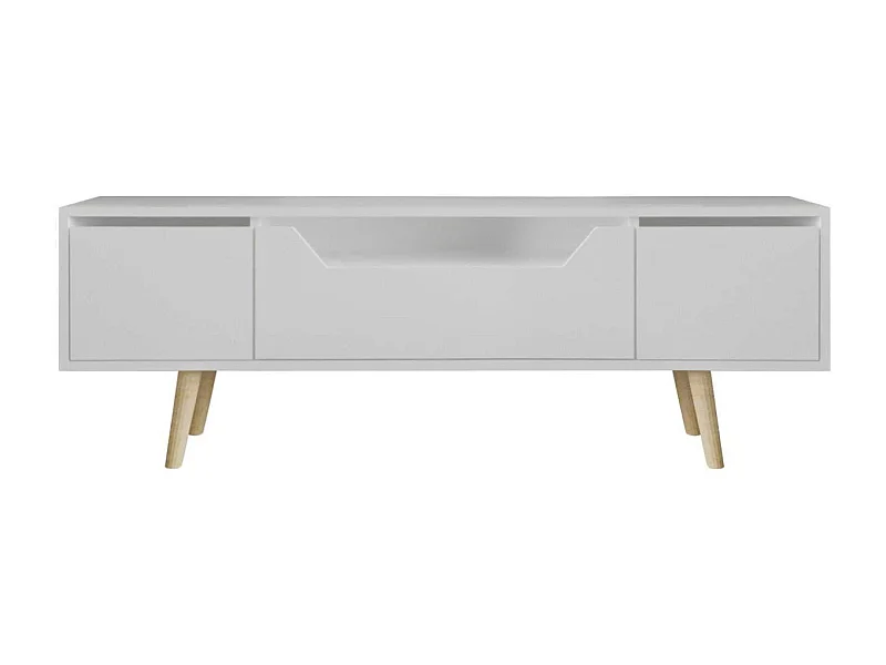 Meuble TV en aggloméré 150 x 29.8 x 53 cm Roma