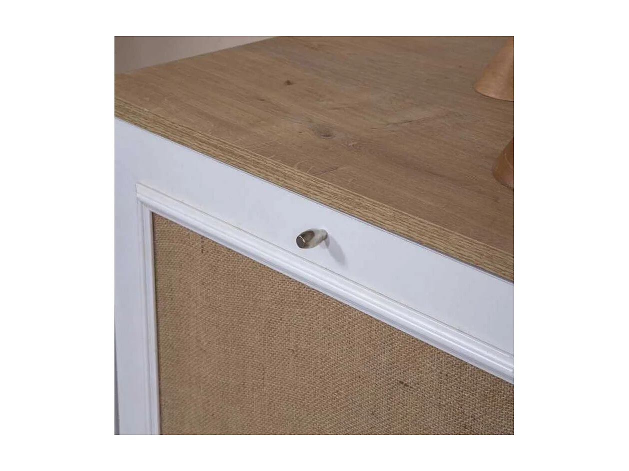 Móvel de TV – 55 cm x 180 cm x 41 cm – Branco e Carvalho – MDF