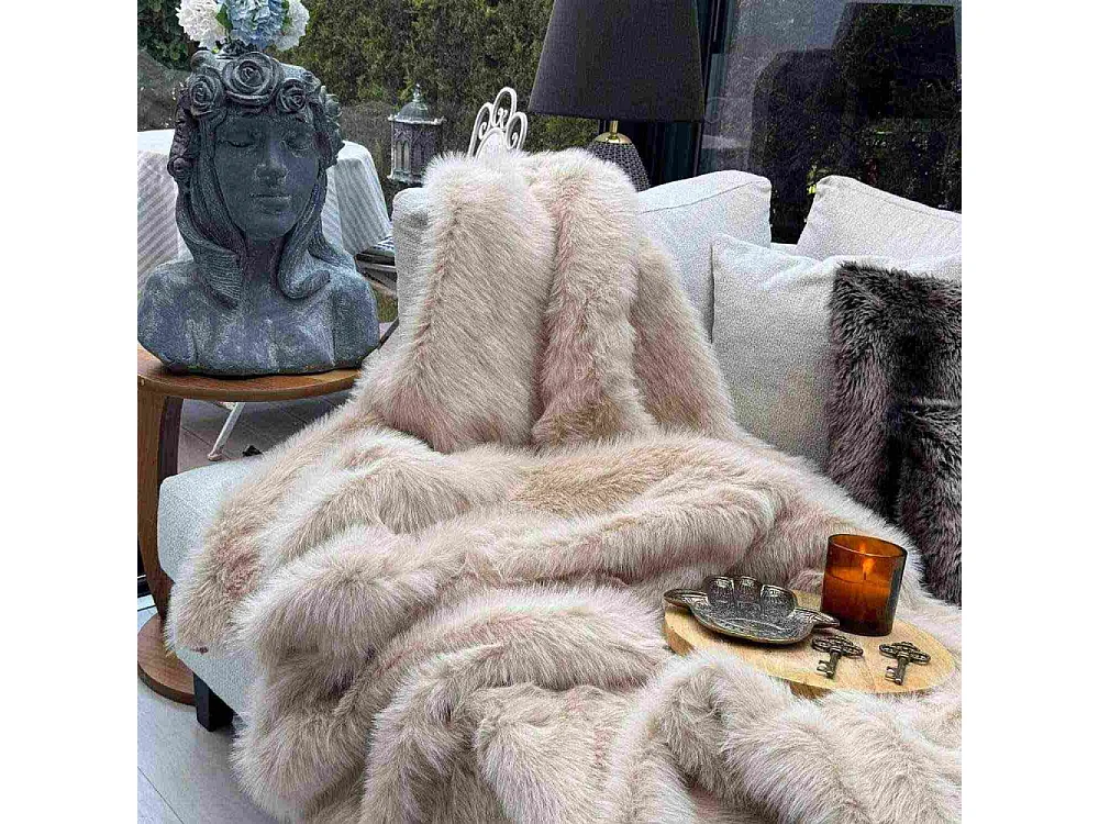 Jeté de canapé en polyester 200x75 Lolita