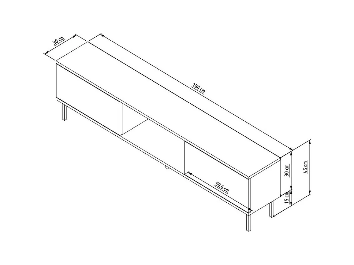 Meuble TV en aggloméré Paye