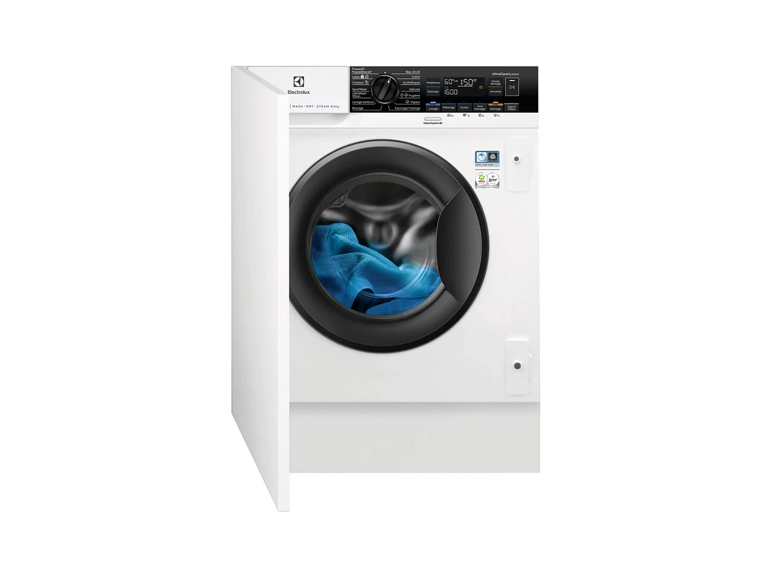 Electrolux Lave-linge séchant intégrable 8/4kg 1600 tours/min - EW8W1684BI