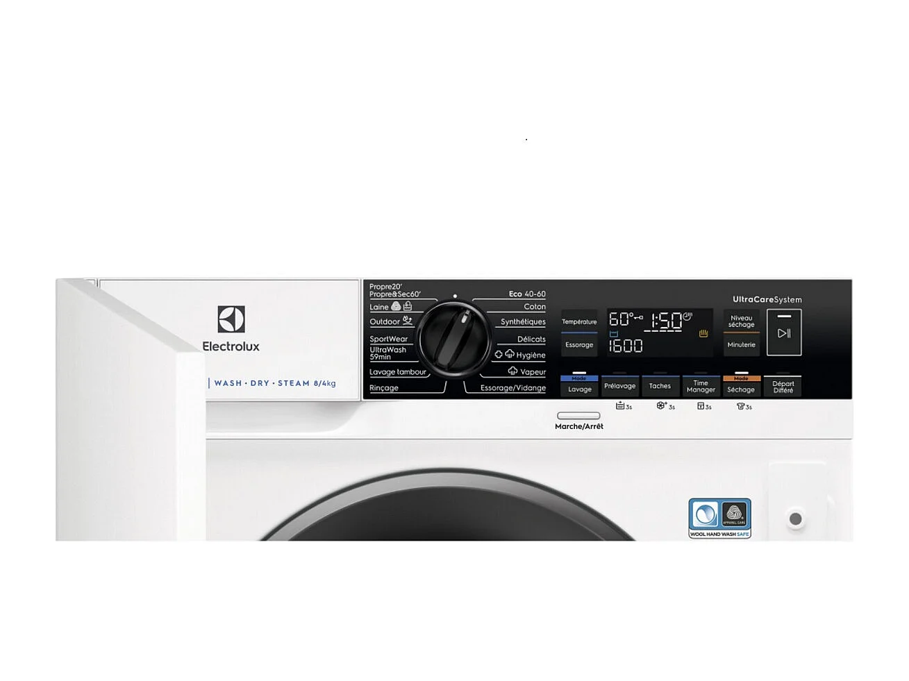 Electrolux Lave-linge séchant intégrable 8/4kg 1600 tours/min - EW8W1684BI