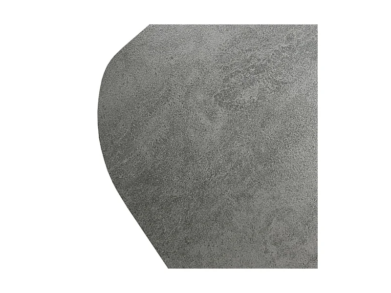 Table extensible 200 à 300 cm céramique gris pieds demi-lune - ALYSSA