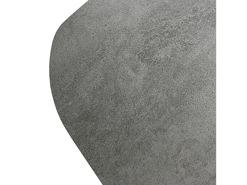 Table extensible 200 à 300 cm céramique gris pieds demi-lune - ALYSSA