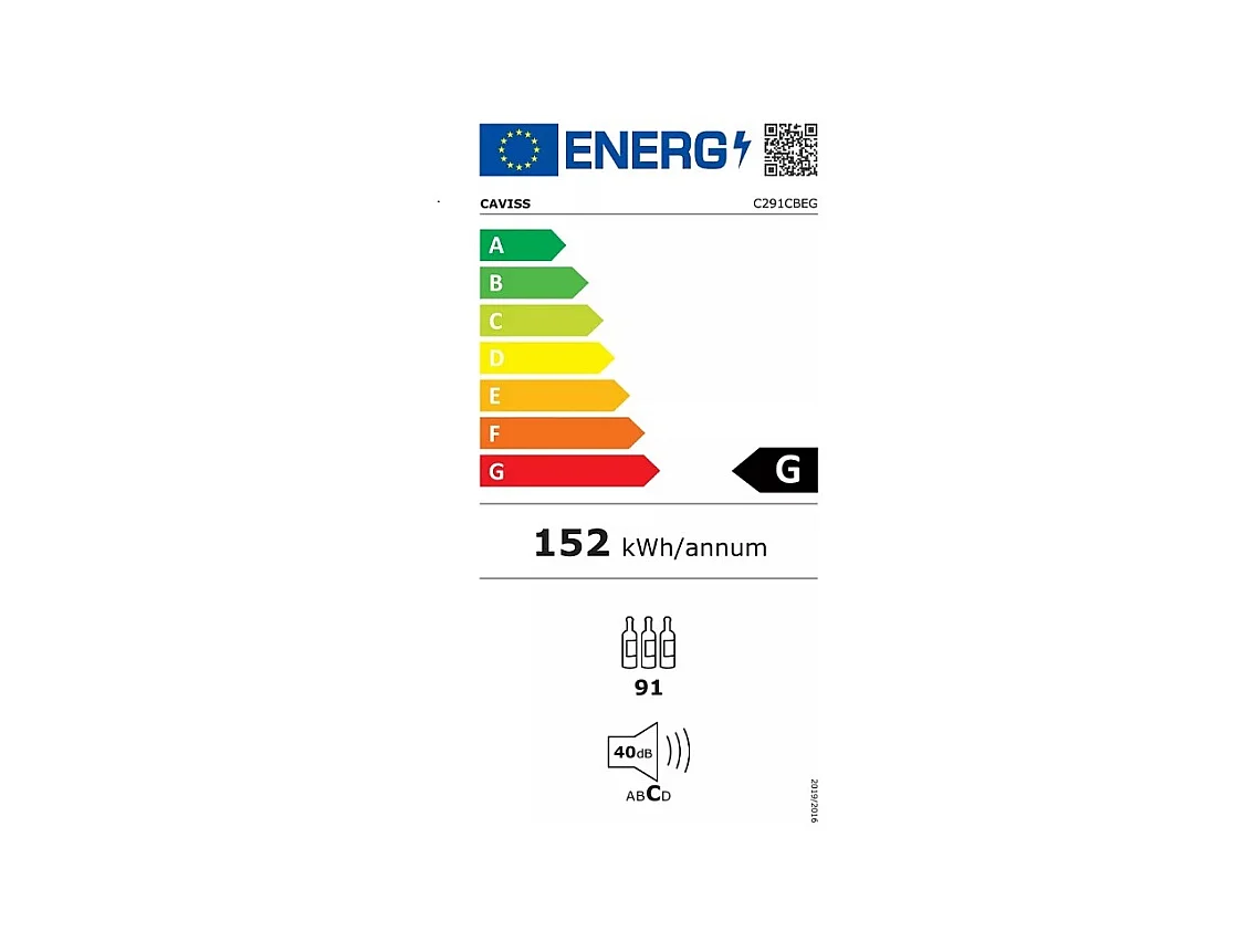 Caviss Cave à vin de service 91 bouteilles - C291CBEG