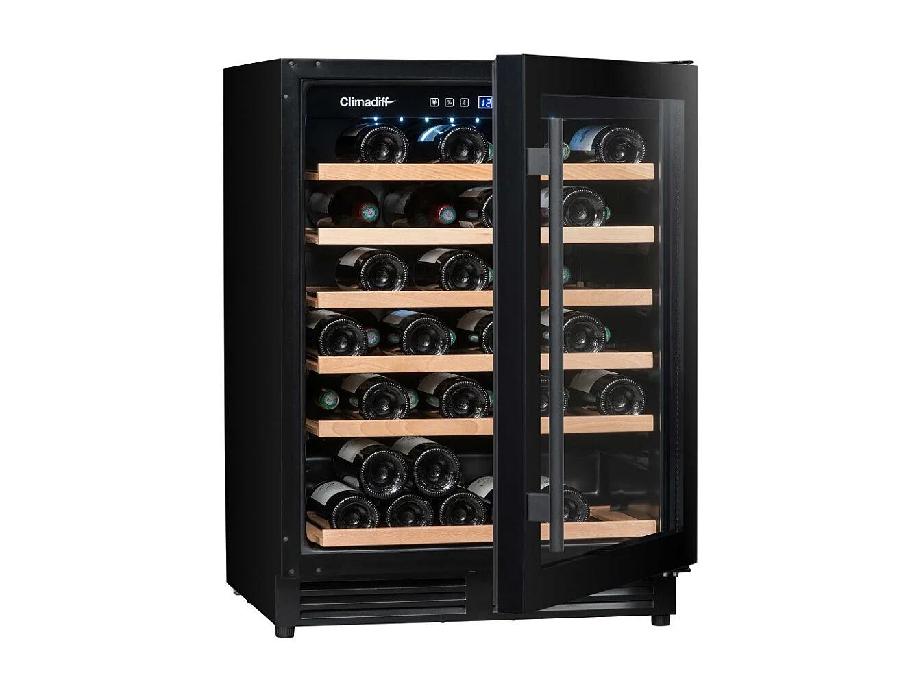 Climadiff Cave à vin de service encastrable 51 bouteilles - CBU51S2B