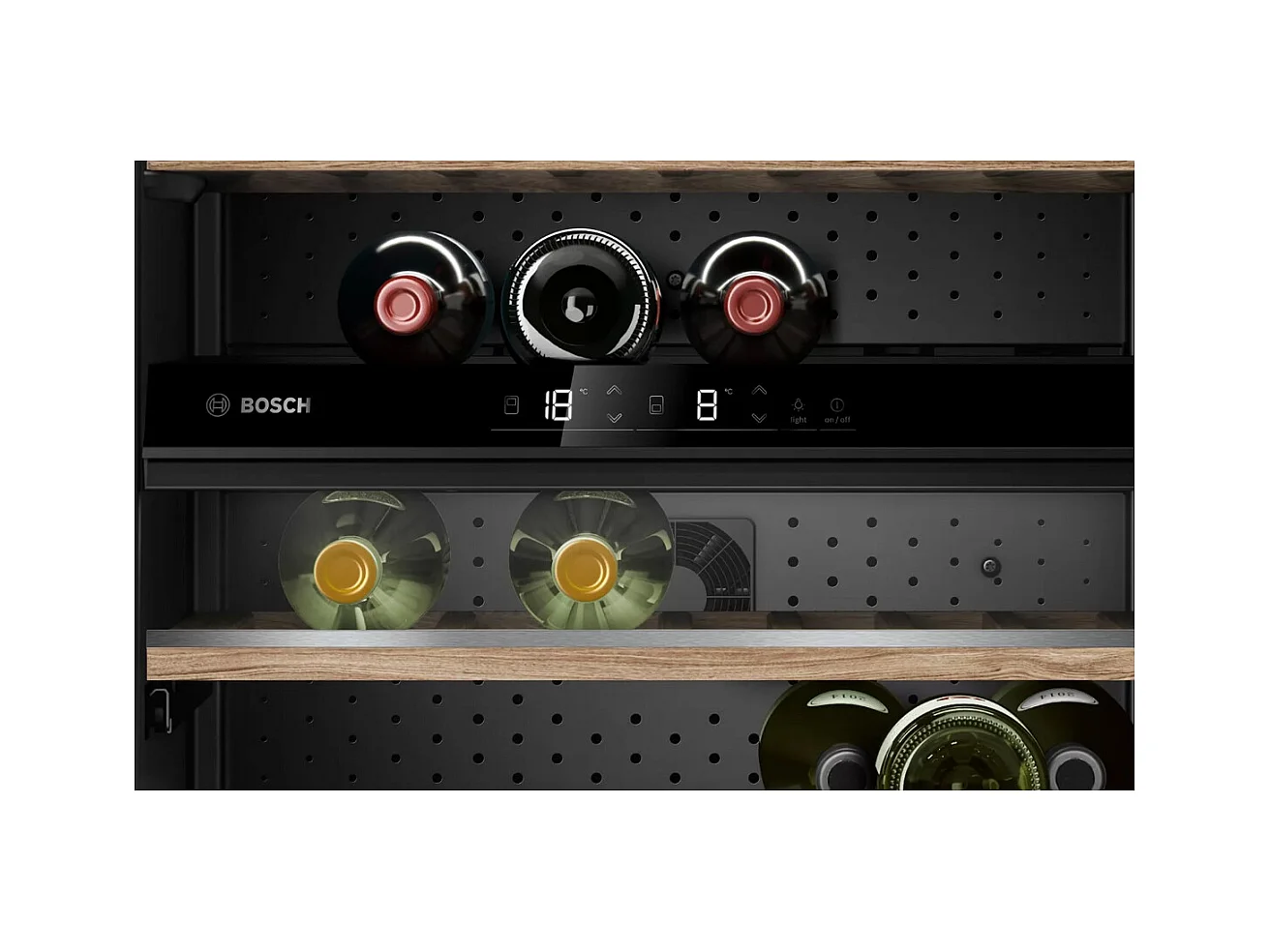 Bosch Cave à vin 44 bouteilles double zone noir - KWK16ABGB