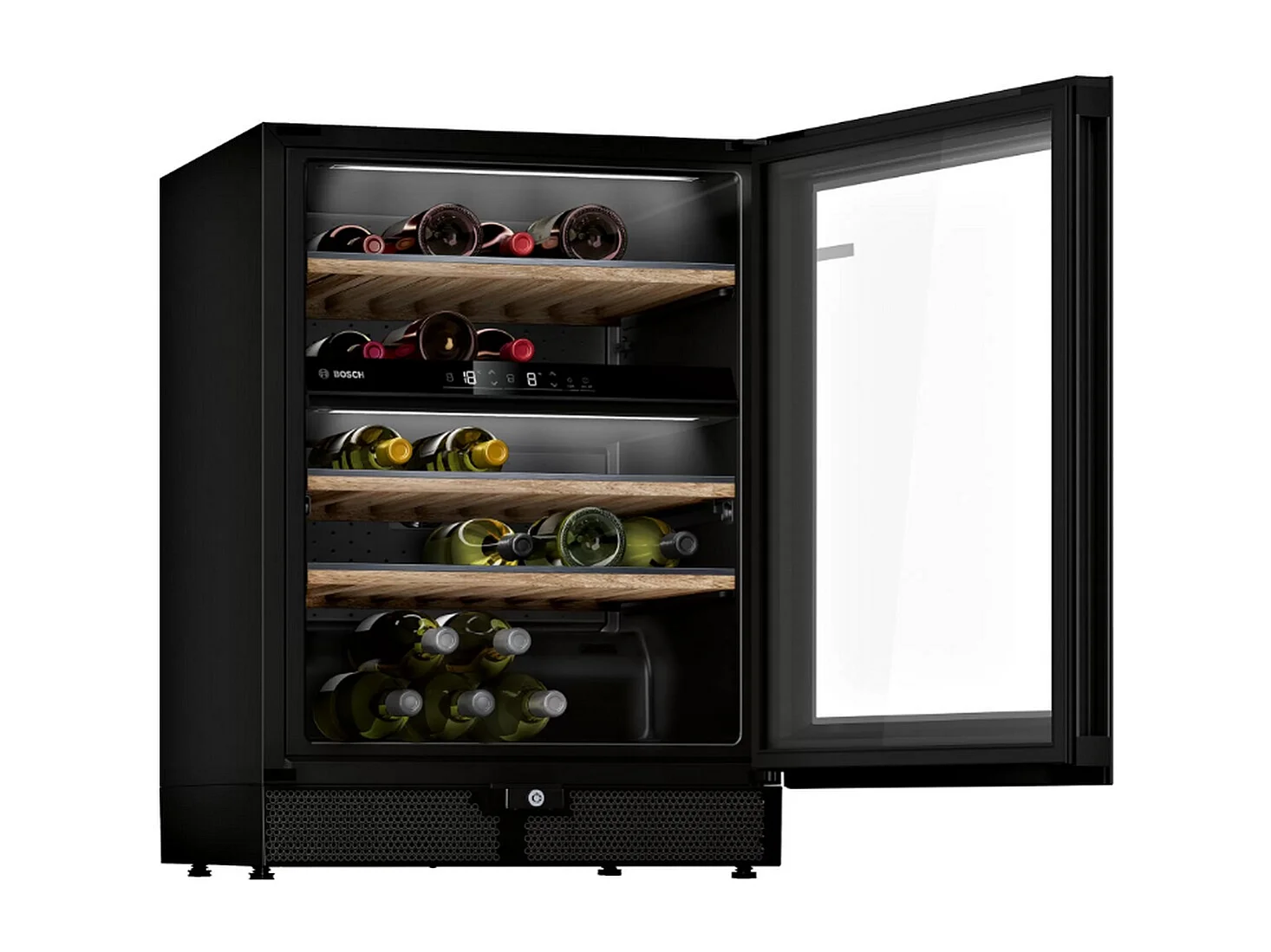 Bosch Cave à vin 44 bouteilles double zone noir - KWK16ABGB