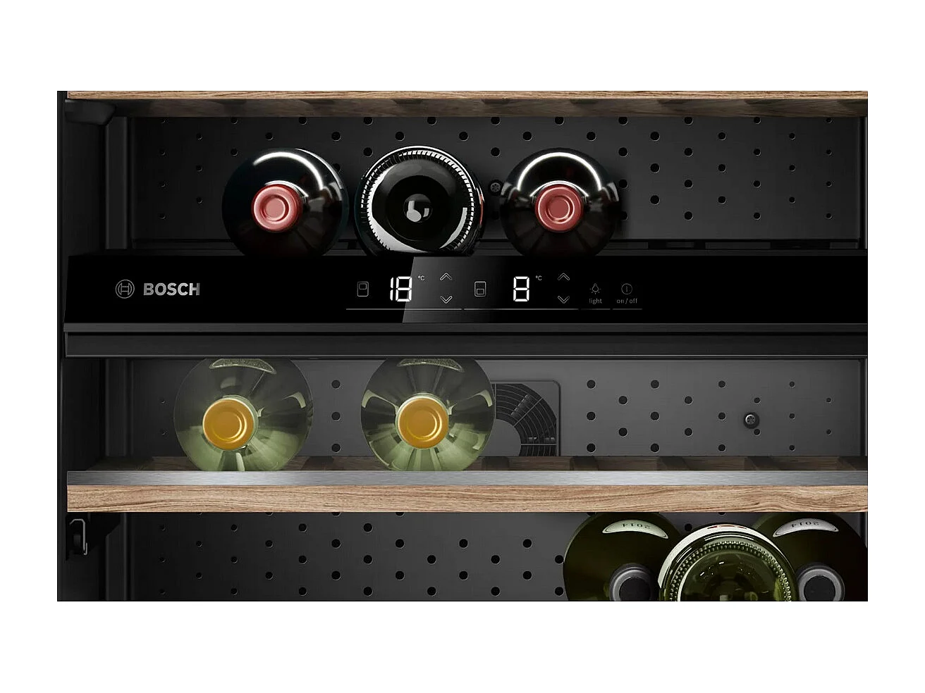 Bosch Cave à vin 44 bouteilles double zone noir - KWK16ABGB