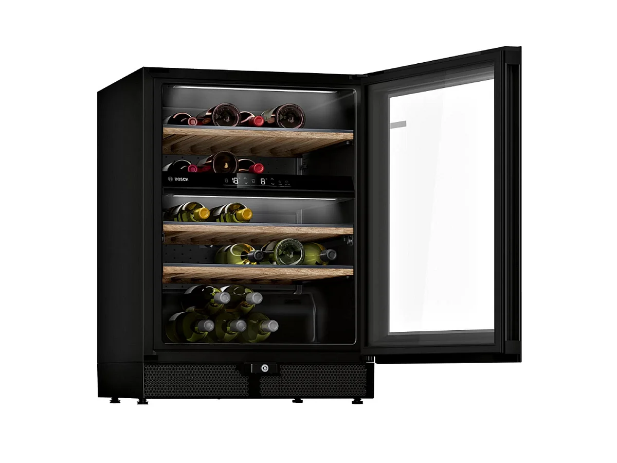 Bosch Cave à vin 44 bouteilles double zone noir - KWK16ABGB
