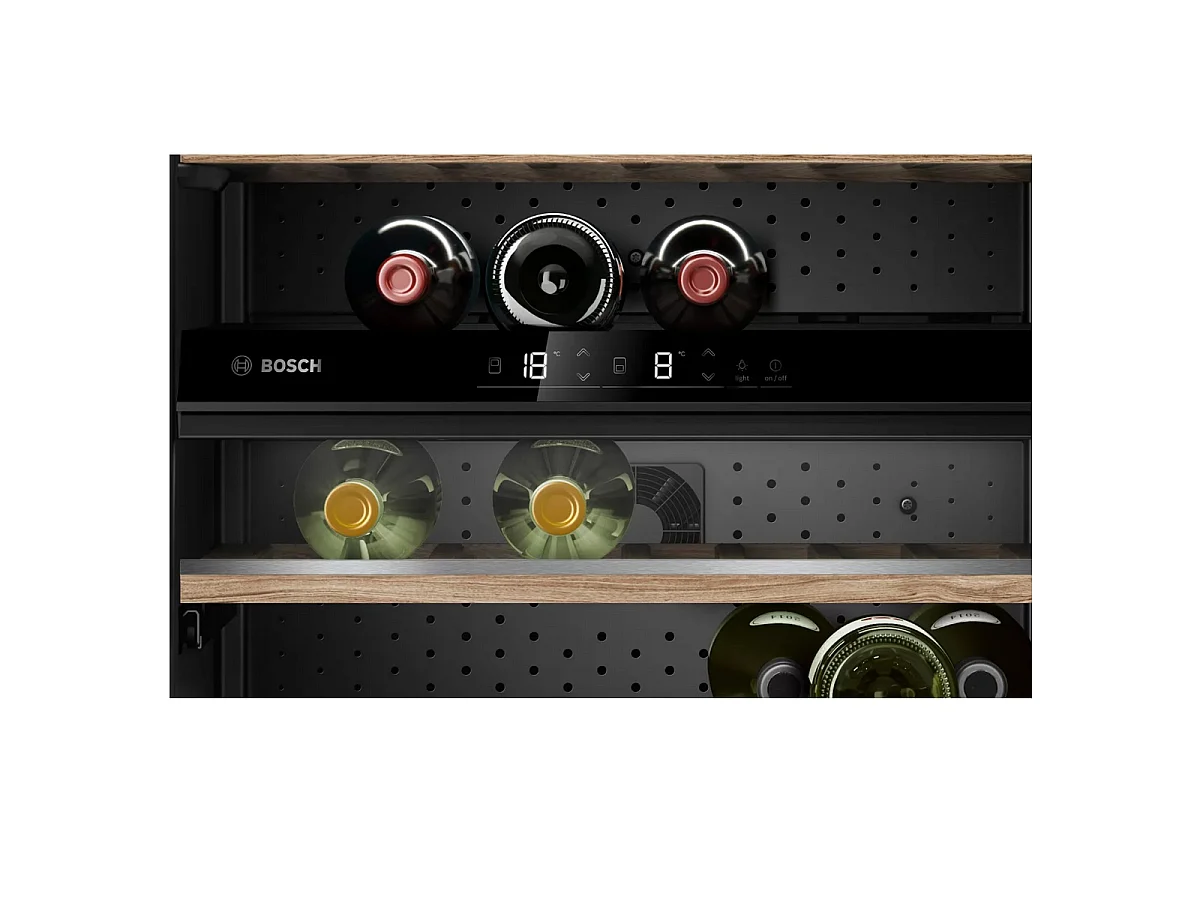 Bosch Cave à vin 44 bouteilles double zone noir - KWK16ABGB