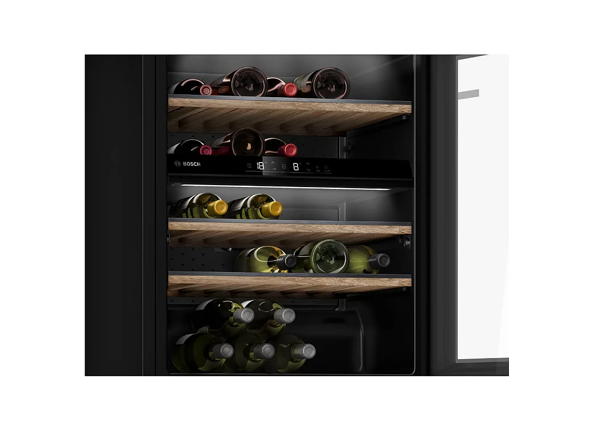 Bosch Cave à vin 44 bouteilles double zone noir - KWK16ABGB