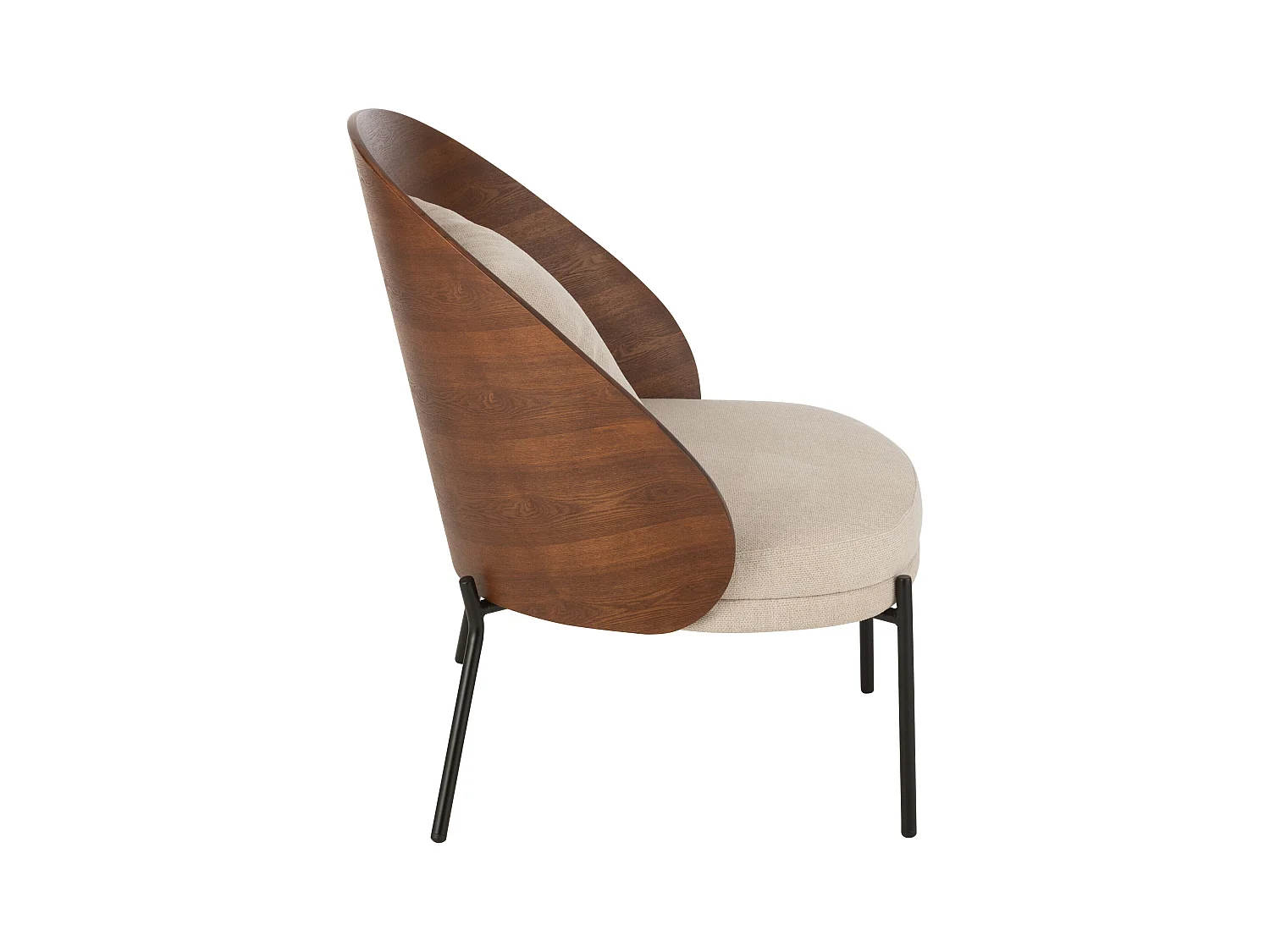 Sillón LONE – Confort moderno y silueta envolvente-Color Marrón