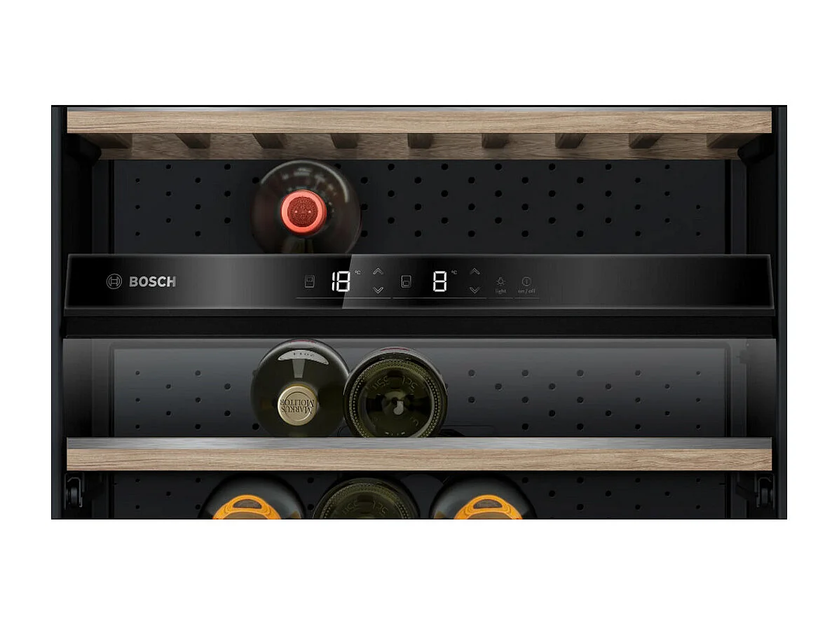 Bosch Cave à vin 199 bouteilles double zone - kwk36abga