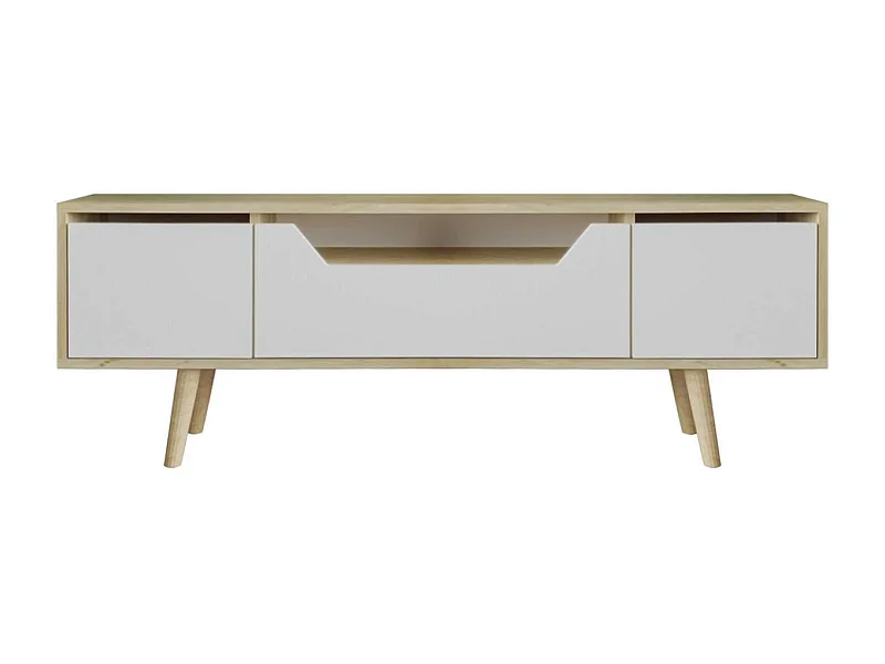 Meuble TV en aggloméré 150 x 29.8 x 53 cm Roma