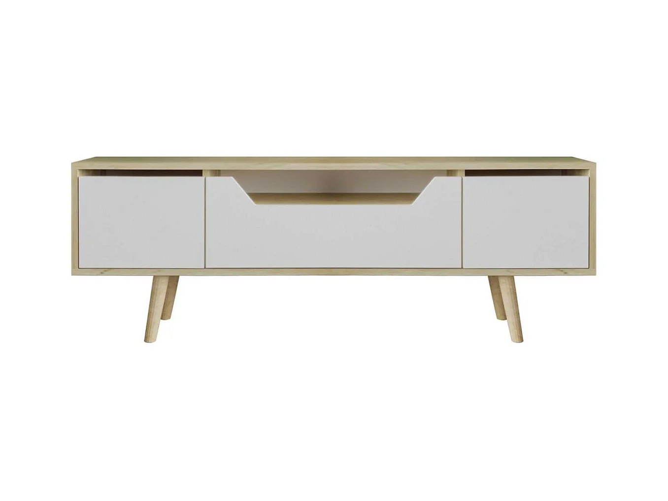 Meuble TV en aggloméré 150 x 29.8 x 53 cm Roma