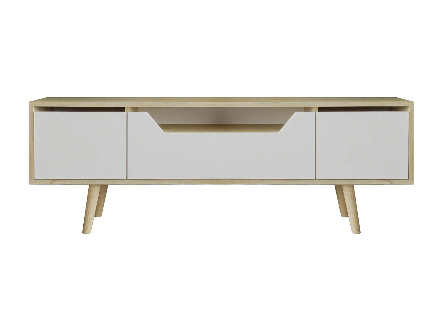 Meuble TV en aggloméré 150 x 29.8 x 53 cm Roma