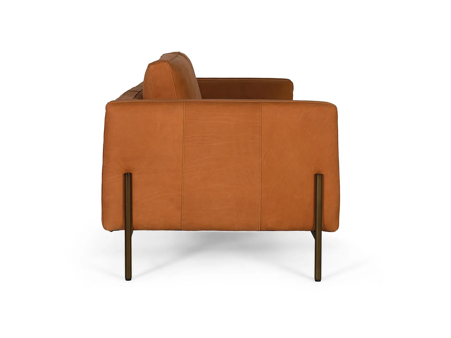 Canapé en cuir 227 cm style contemporain - 85x227x98