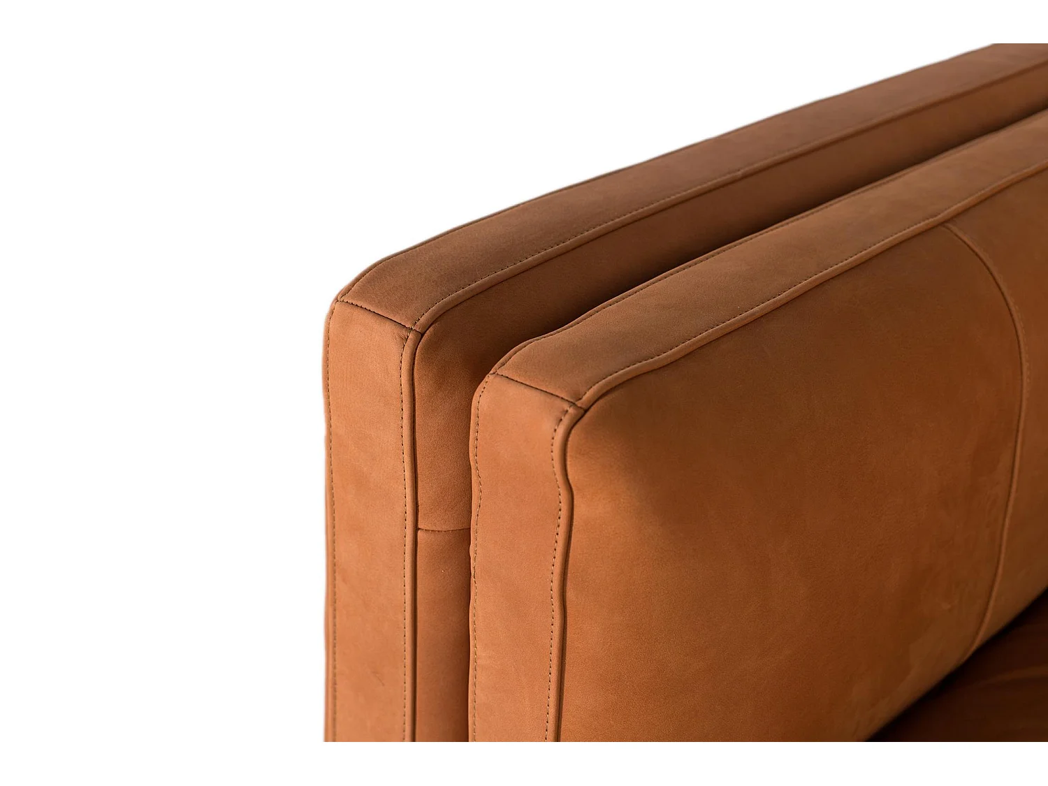 Canapé en cuir 227 cm style contemporain - 85x227x98