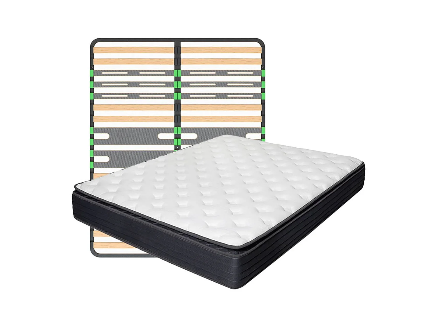 Pack Matelas ressorts ensachés + AltoZone 160x200cm - TAMAR