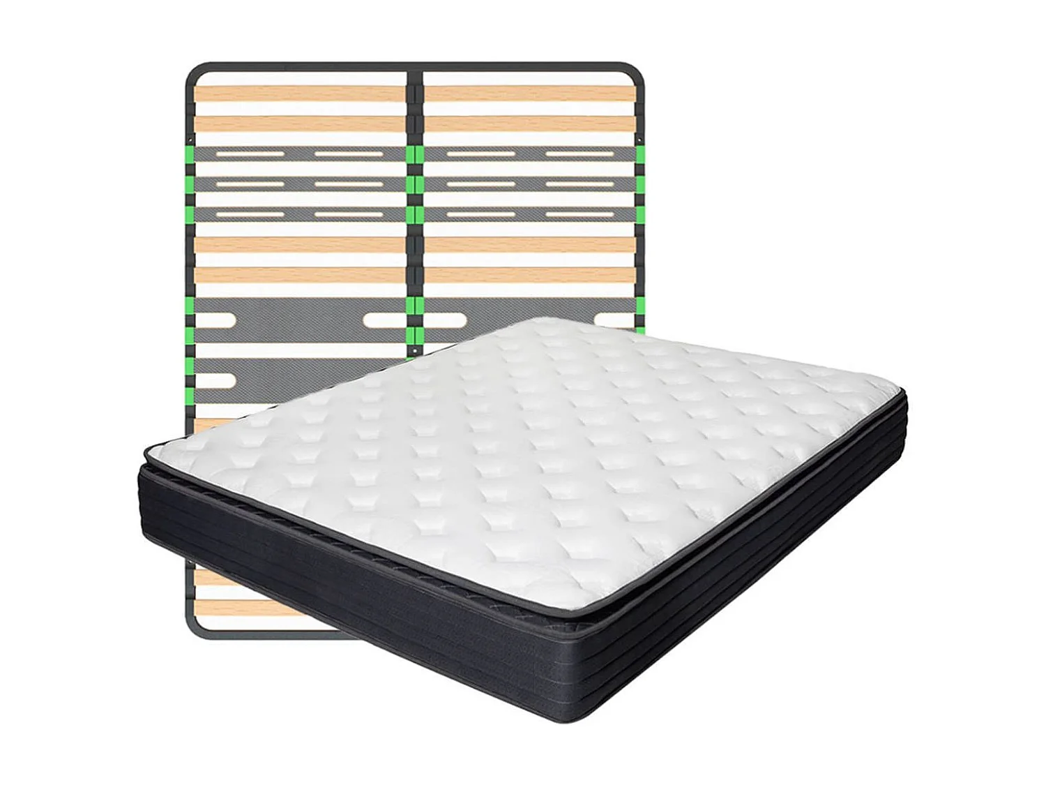 Pack Matelas ressorts ensachés + AltoZone 160x200cm - TAMAR