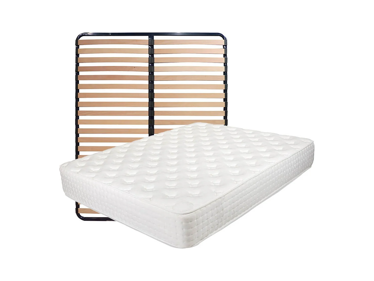 Pack Matelas ressorts ensachés + AltoLattes 160x200cm - KERZO