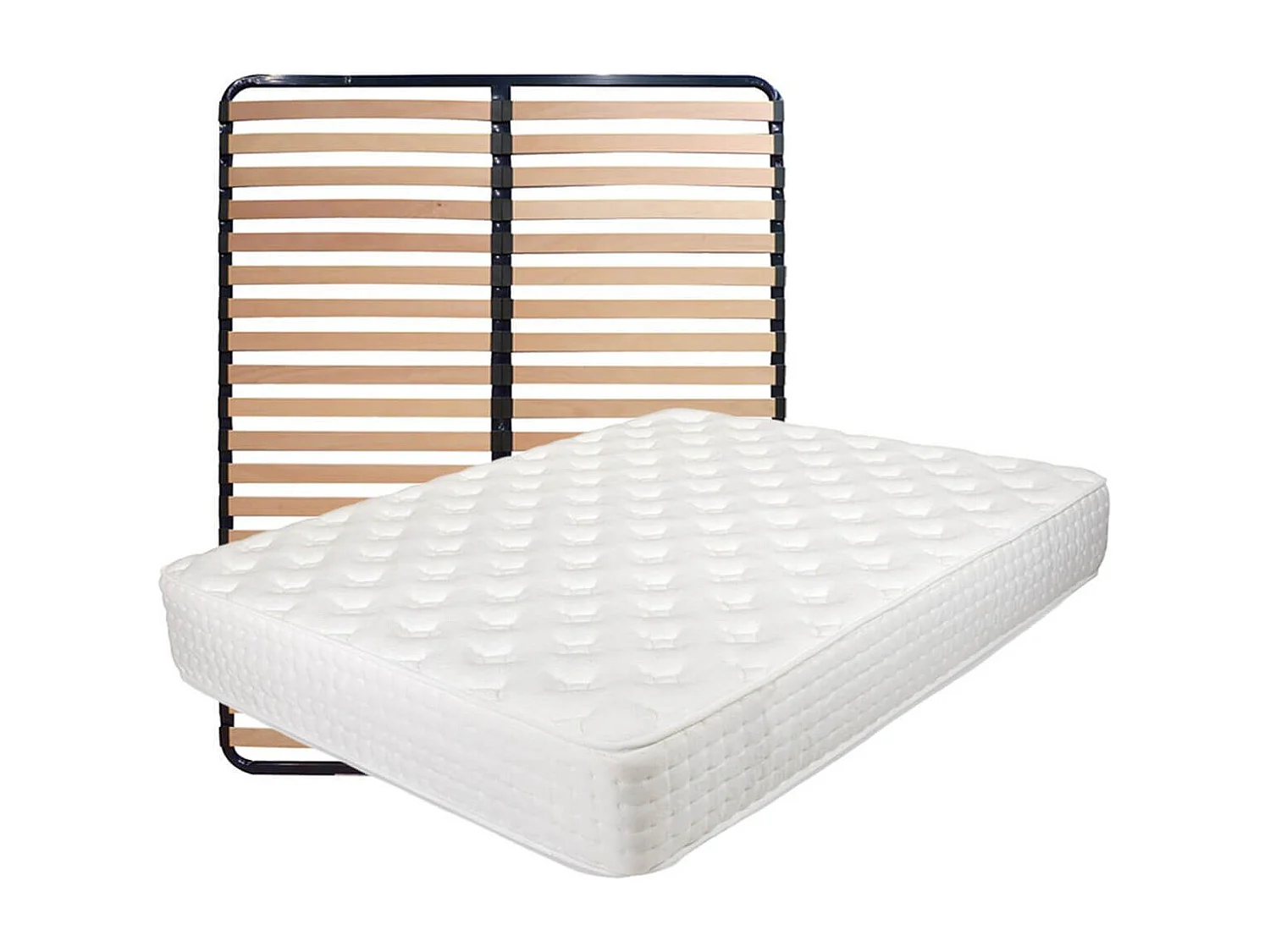 Pack Matelas ressorts ensachés + AltoLattes 160x200cm - KERZO