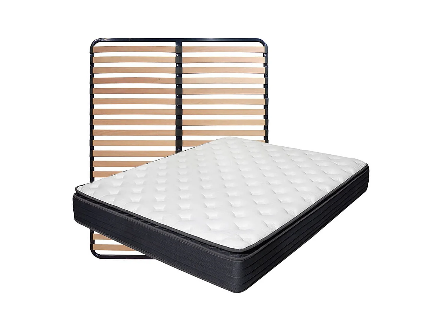 Pack Matelas ressorts ensachés + AltoLattes 160x200cm - TAMAR