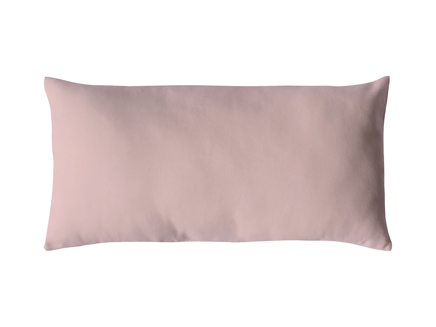 Coussin Déco Uni "Panama" 30x50cm Vieux Rose