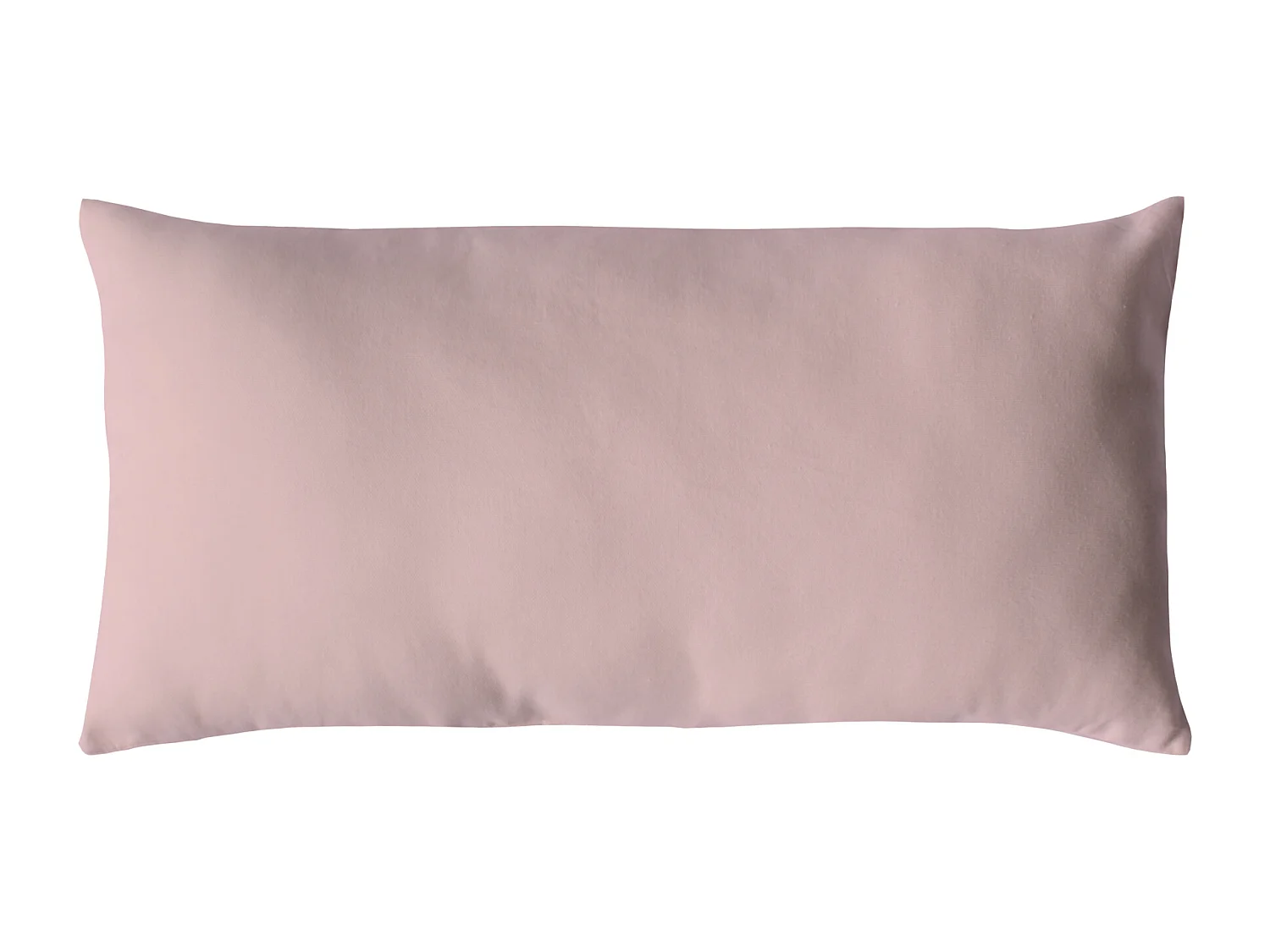 Coussin Déco Uni "Panama" 30x50cm Vieux Rose