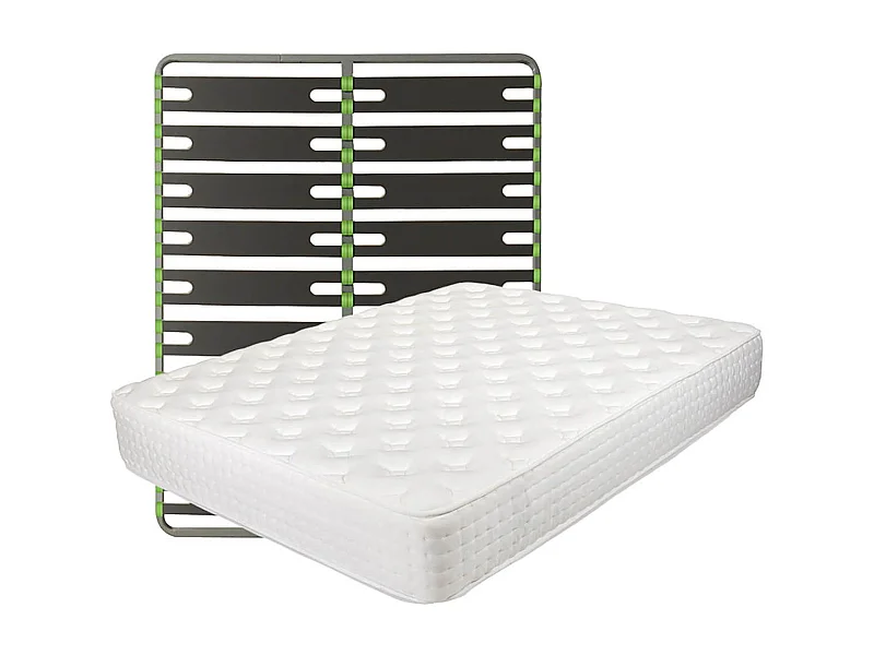 Pack Matelas ressorts ensachés + AltoSenso 160x200cm - KERZO
