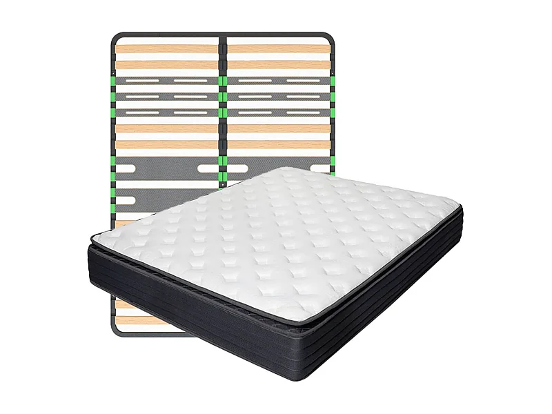Pack Matelas ressorts ensachés + AltoZone 140x190cm - TAMAR