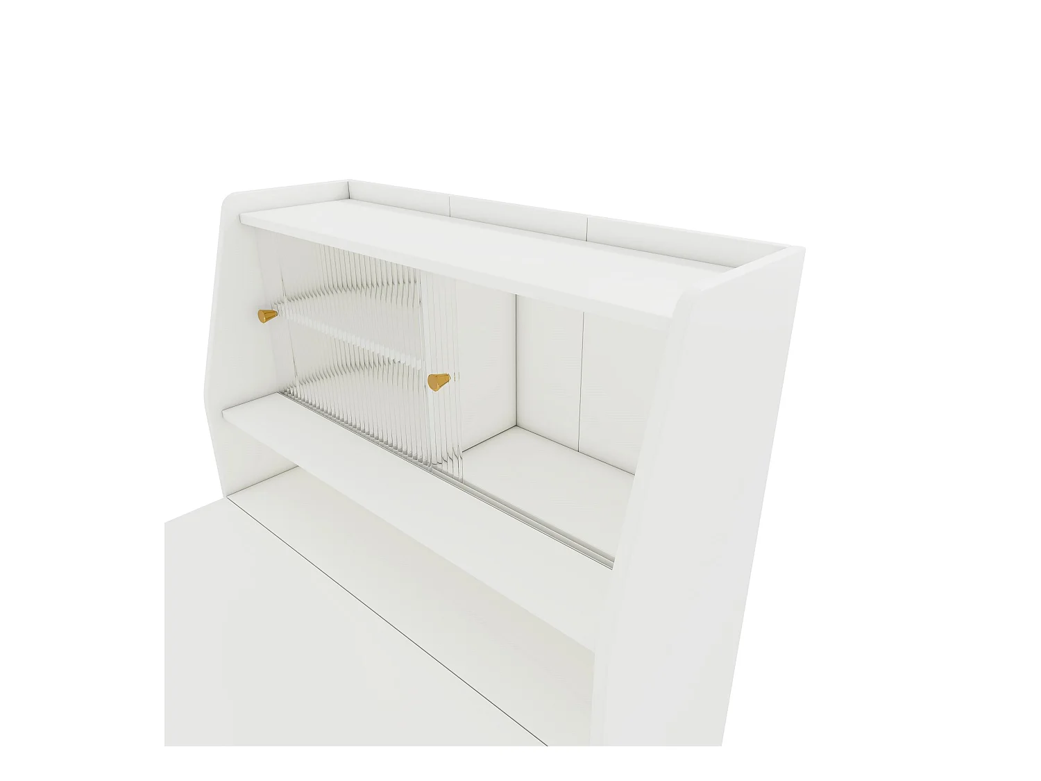 Table à manger blanche extensible 2 à 3 personnes avec rangement, réglable en 4 longueurs, 52/132,5x80x73cm