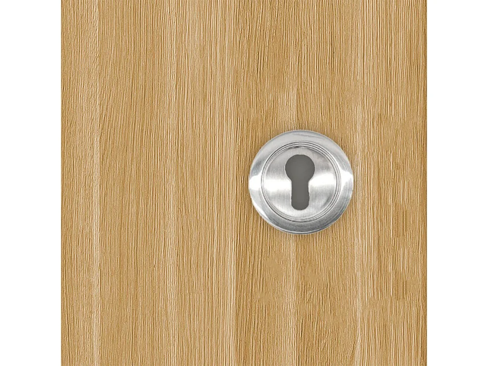 Porte coulissante cloison April 73 cm ave crochet cylindre rond chromé