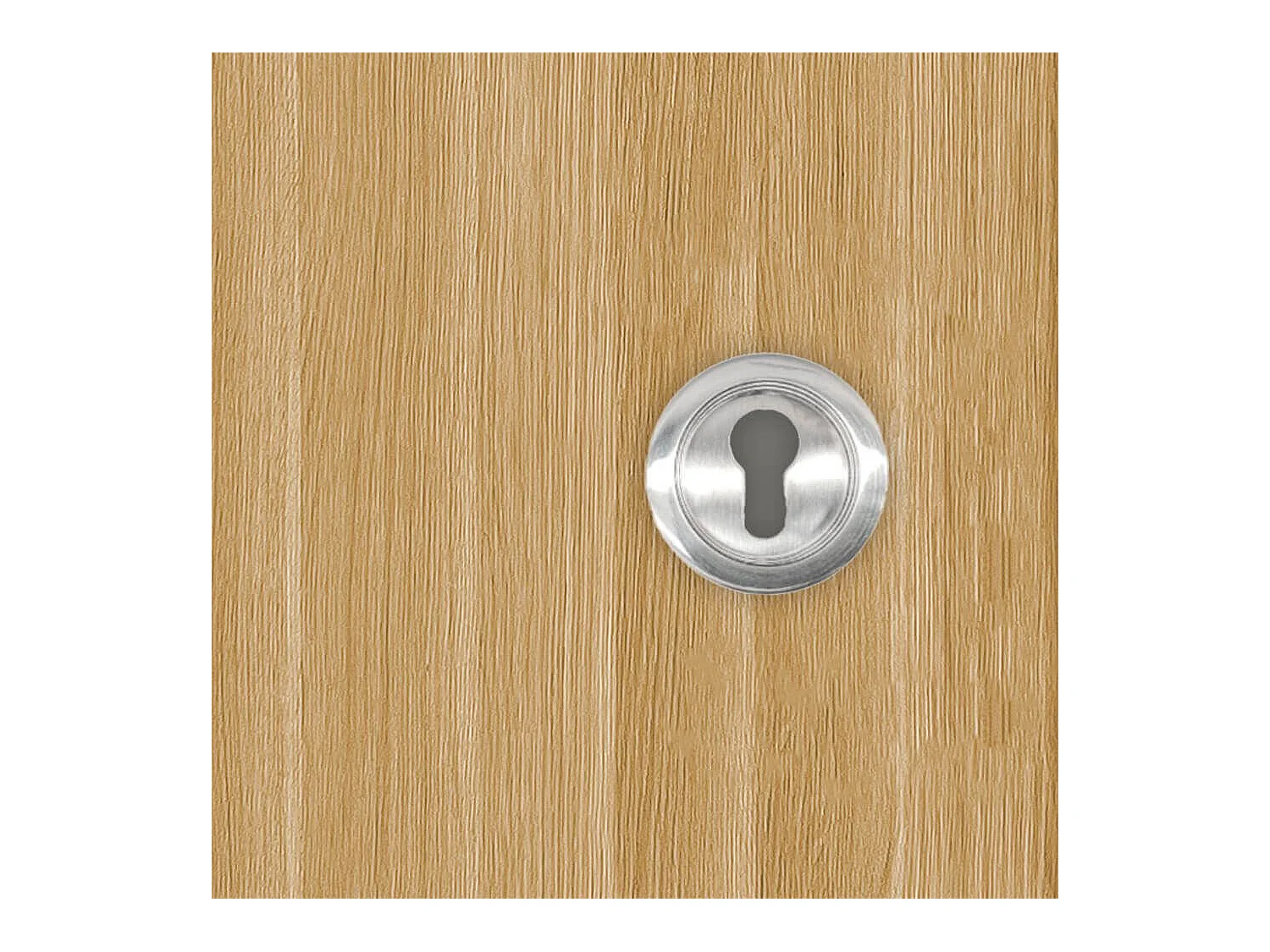 Porte coulissante applique Matild 93 cm avec crochet cylindre rond chromé