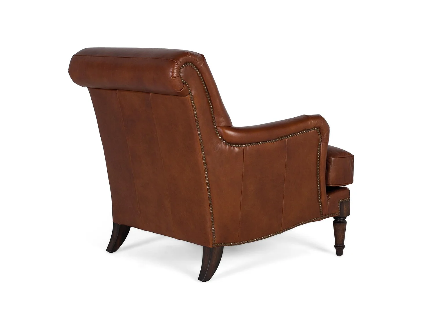 Ledersessel 82 cm, klassischer Stil - 88x82x94