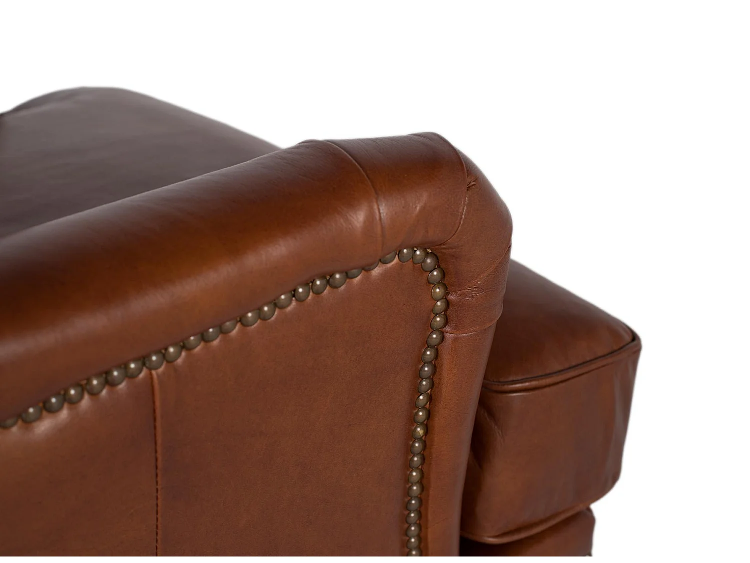 Ledersessel 82 cm, klassischer Stil - 88x82x94