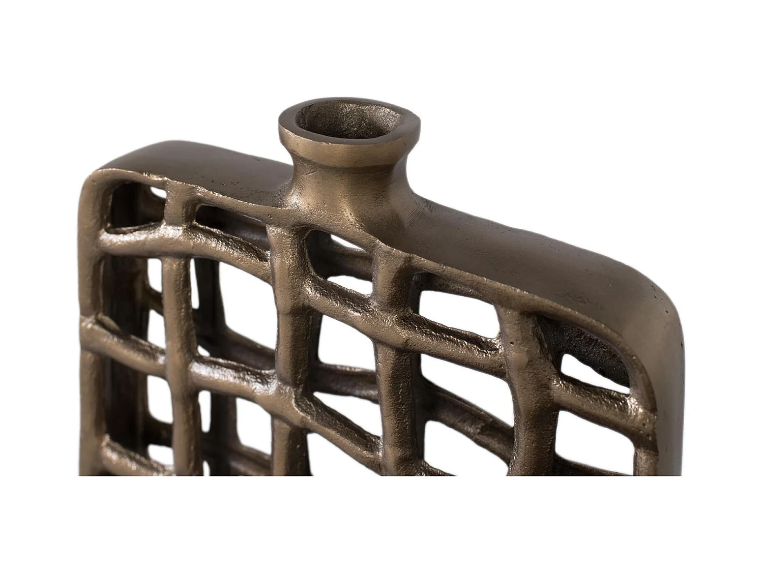 Ensemble de 2 figures décoratives en bronze de forme rectangulaire