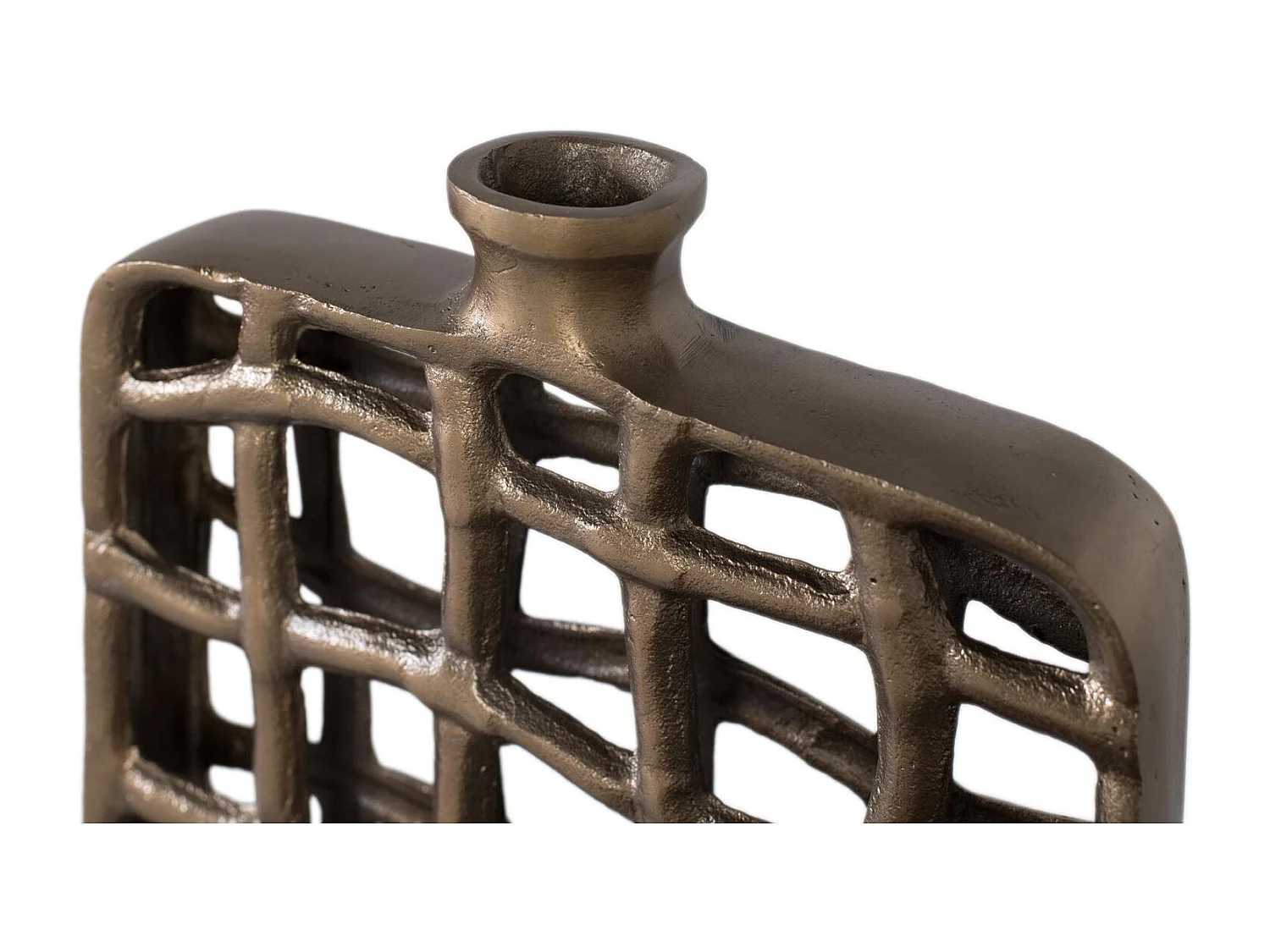 Ensemble de 2 figures décoratives en bronze de forme rectangulaire