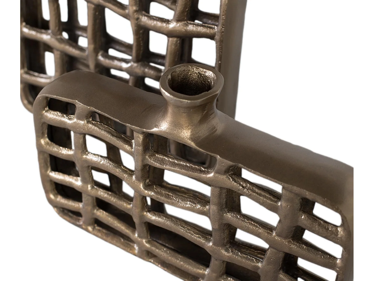 Ensemble de 2 figures décoratives en bronze de forme rectangulaire