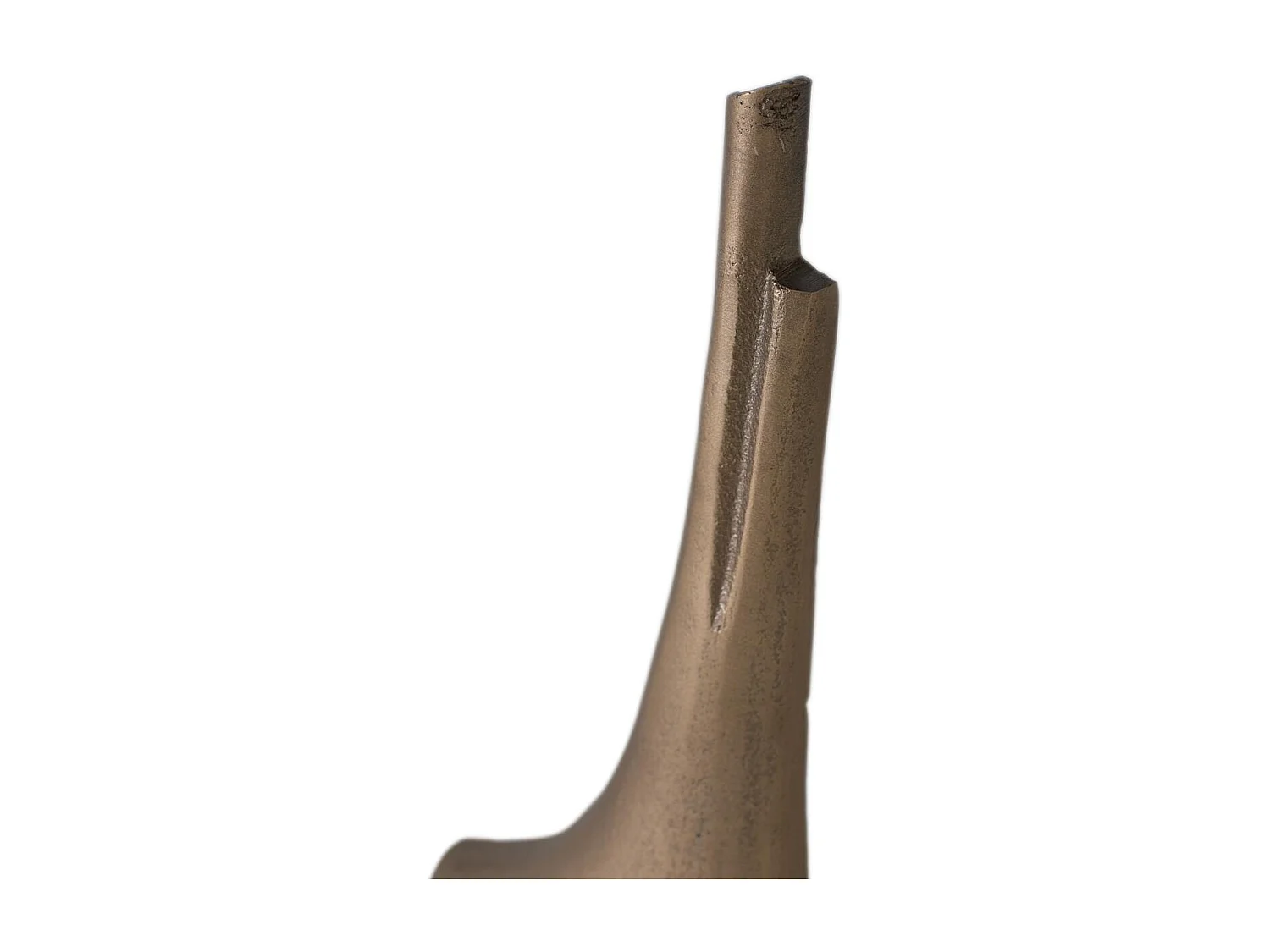 Lot de 2 figurines décoratives en aluminium avec finition bronze