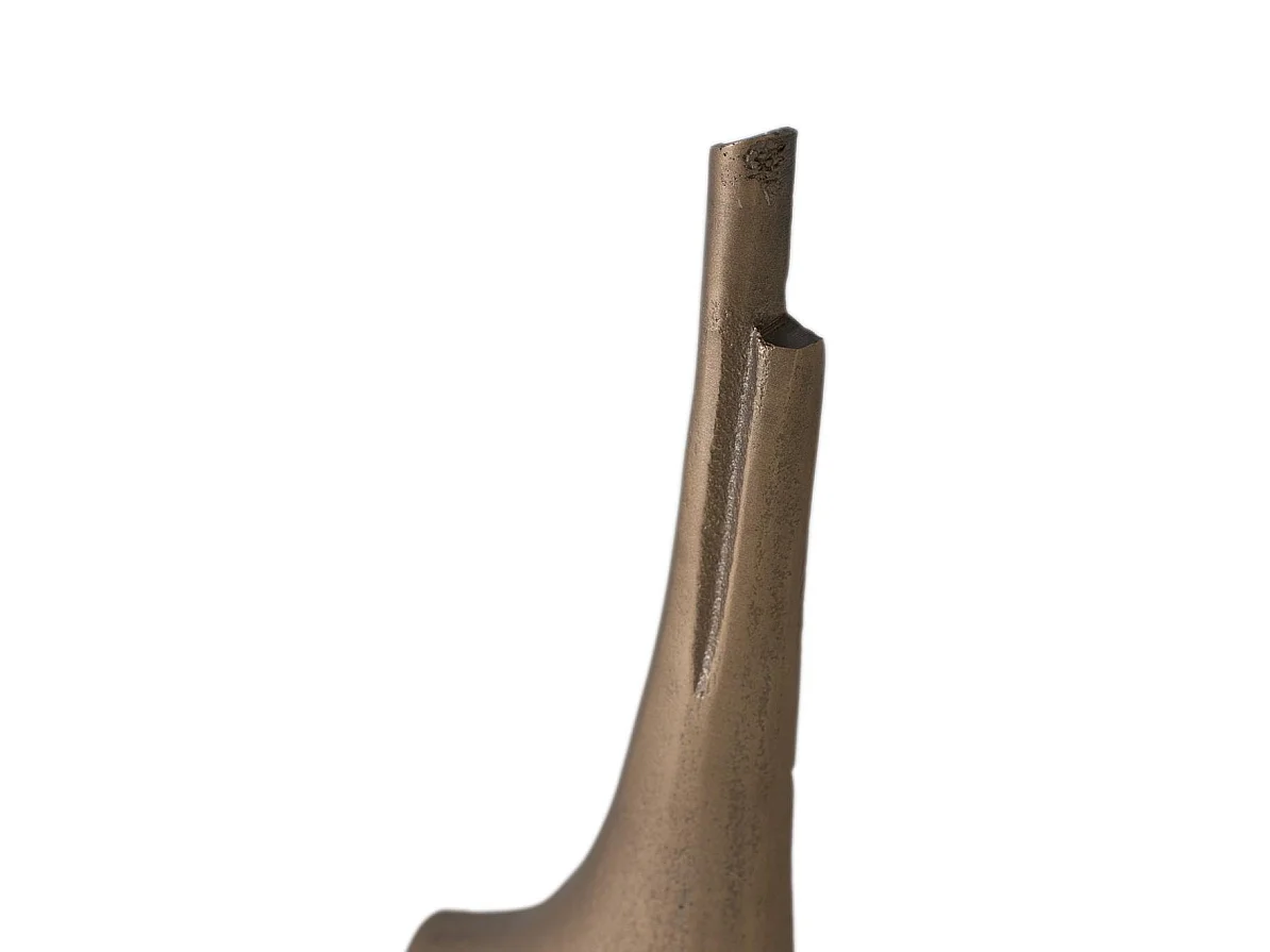 Set mit 2 dekorativen Aluminiumfiguren mit Bronze-Finish
