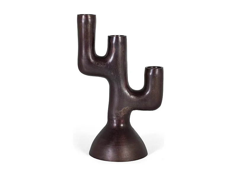 Figurine décorative en aluminium avec finition bronze